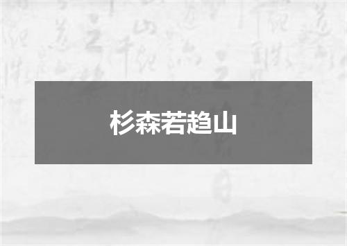 杉森若趋山