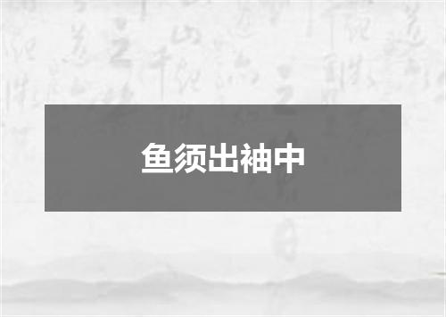鱼须出袖中