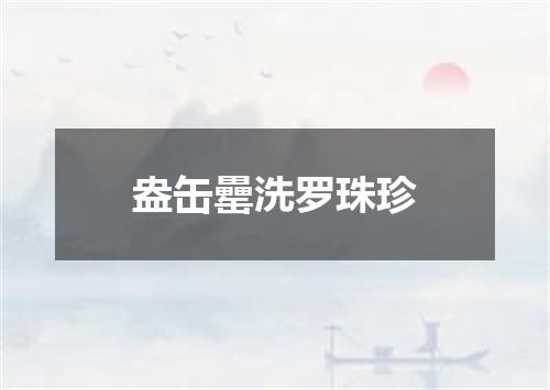 盎缶罍洗罗珠珍