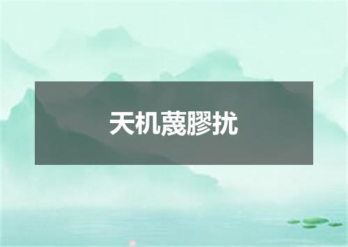 天机蔑膠扰