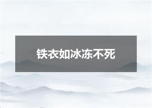 铁衣如冰冻不死