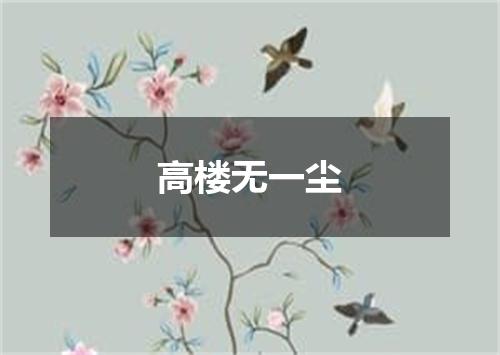 高楼无一尘
