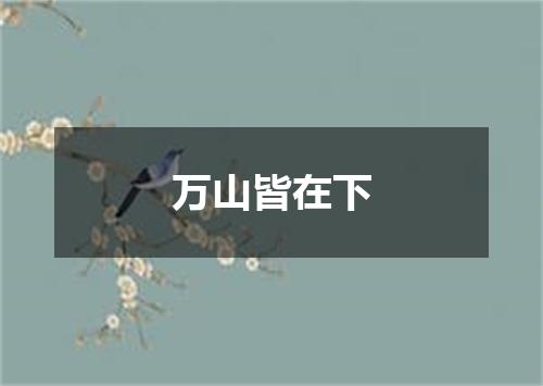 万山皆在下