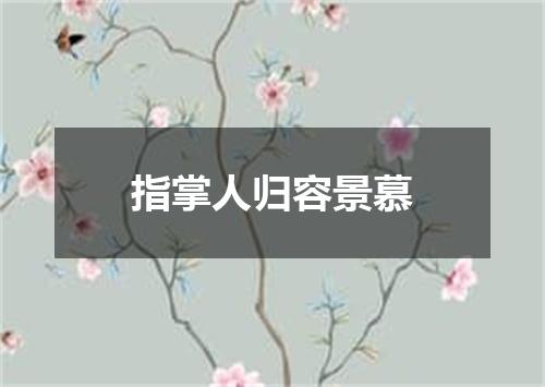 指掌人归容景慕