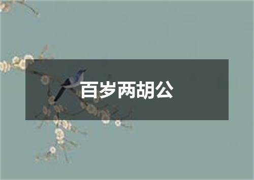 百岁两胡公