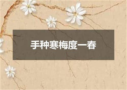 手种寒梅度一春