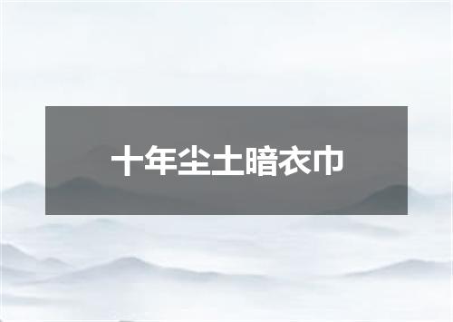 十年尘土暗衣巾