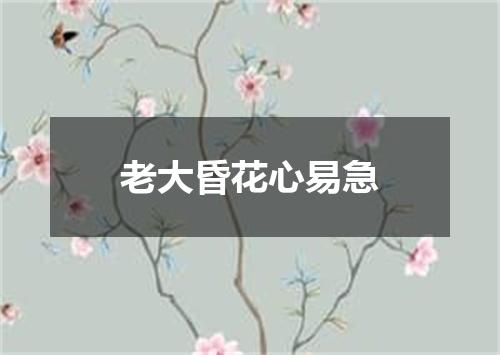 老大昏花心易急