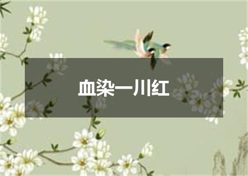 血染一川红