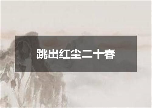 跳出红尘二十春