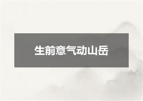 生前意气动山岳