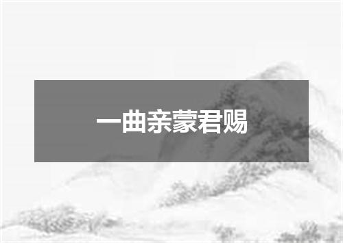 一曲亲蒙君赐