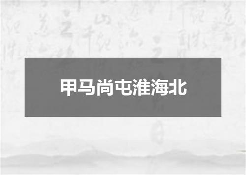 甲马尚屯淮海北