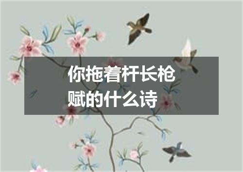 你拖着杆长枪赋的什么诗