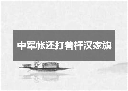 中军帐还打着杆汉家旗
