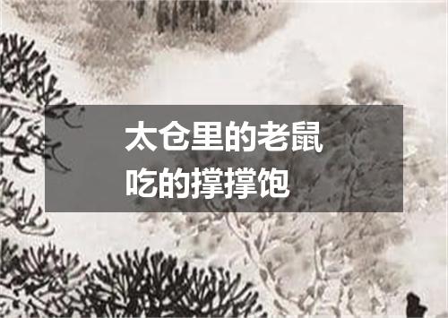 太仓里的老鼠吃的撑撑饱