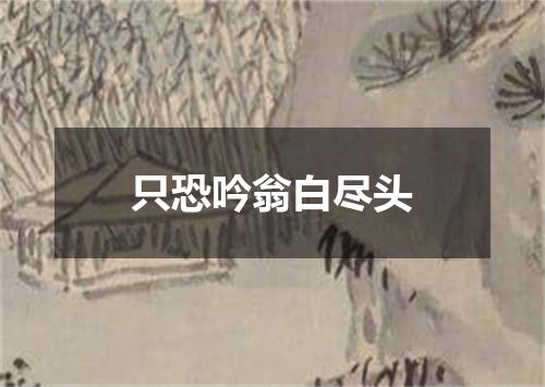 只恐吟翁白尽头