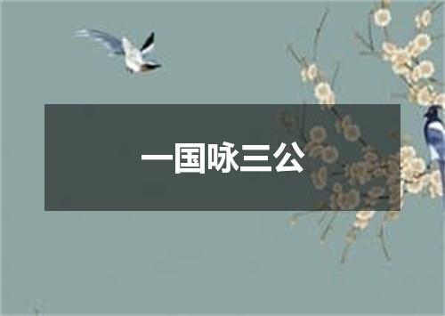 一国咏三公