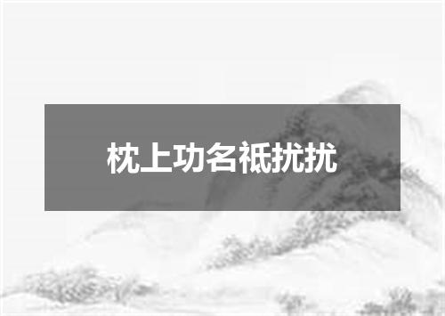 枕上功名祗扰扰