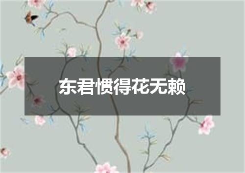 东君惯得花无赖