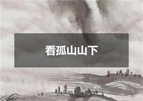 看孤山山下