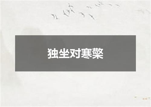 独坐对寒檠