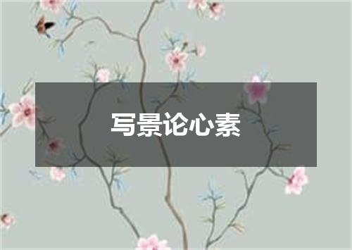 写景论心素