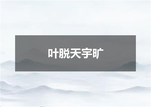 叶脱天宇旷