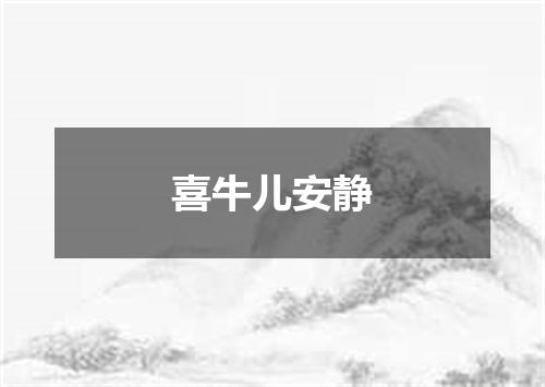 喜牛儿安静