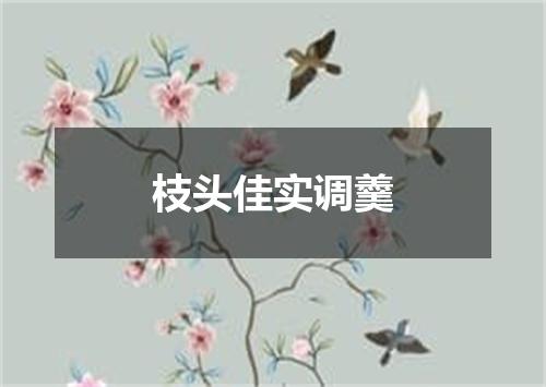 枝头佳实调羹