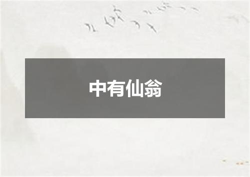 中有仙翁