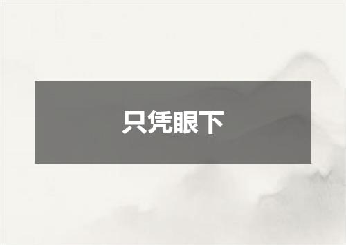 只凭眼下