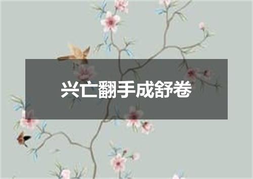 兴亡翻手成舒卷