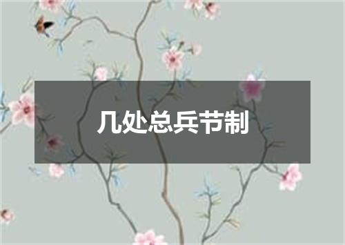 几处总兵节制