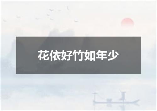 花依好竹如年少