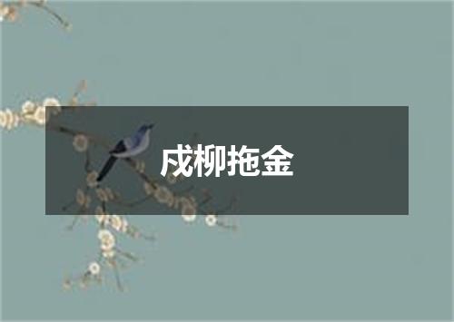 戍柳拖金