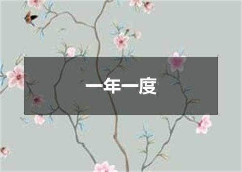 一年一度