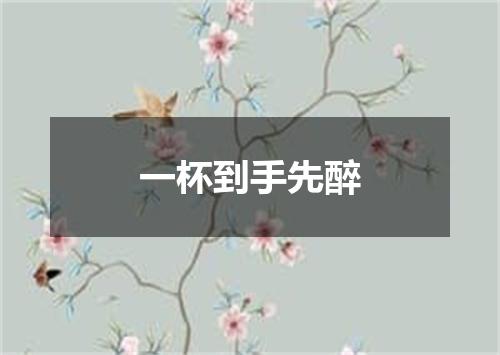 一杯到手先醉