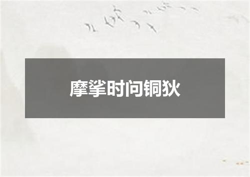 摩挲时问铜狄