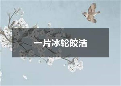 一片冰轮皎洁
