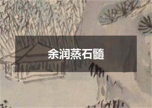 余润蒸石髓