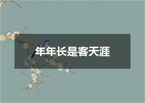 年年长是客天涯