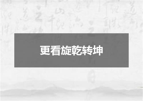 更看旋乾转坤