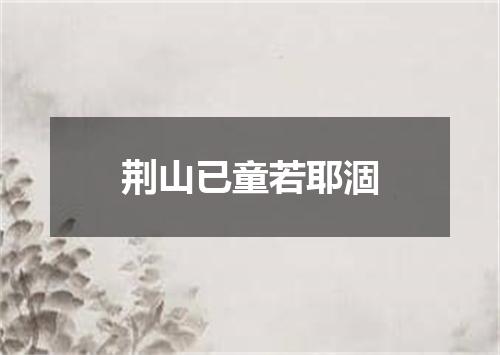 荆山已童若耶涸