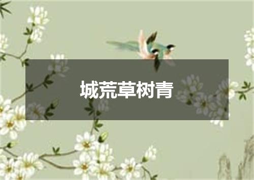 城荒草树青