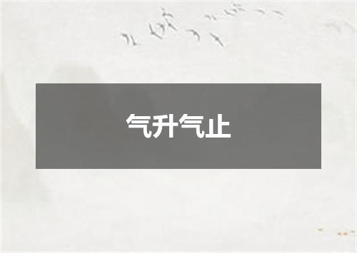 气升气止