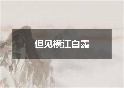 但见横江白露