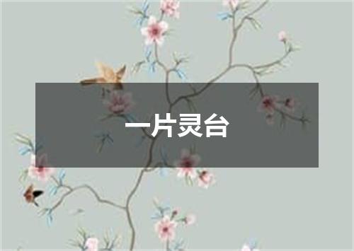 一片灵台
