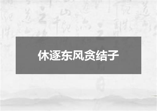休逐东风贪结子