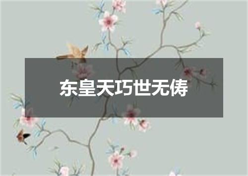 东皇天巧世无俦